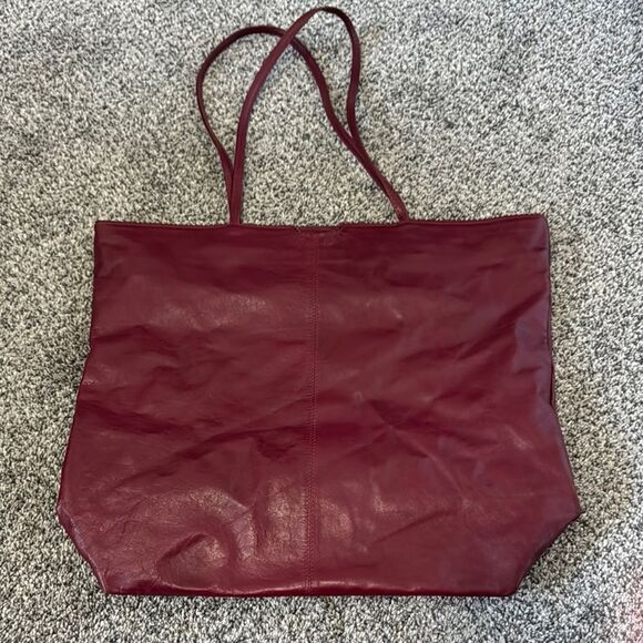 Latico Deep Red Leather Tote - Picture 1 of 5